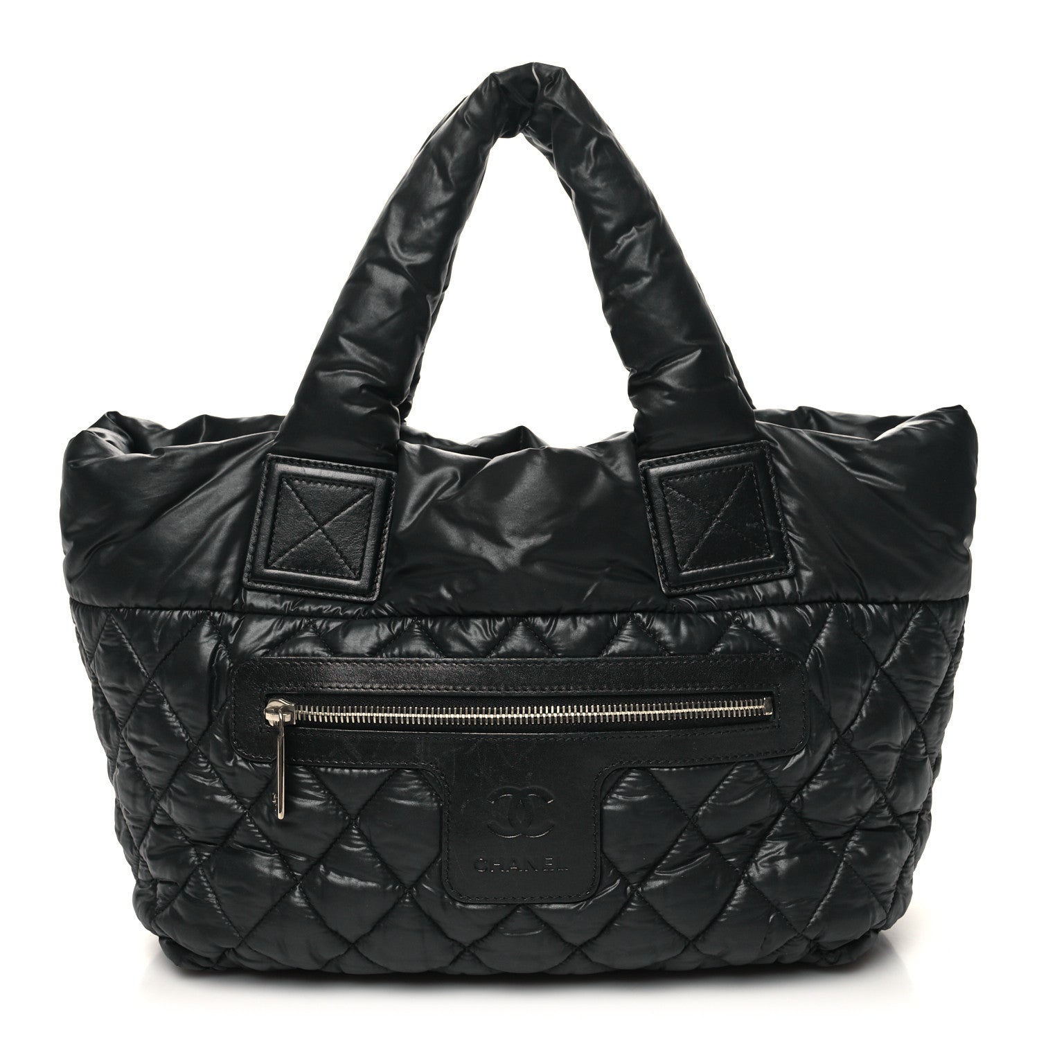 Chanel Nylon Quilted Small Coco Cocoon Tote Black 1 of 10