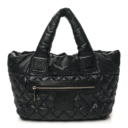 Chanel Nylon Quilted Small Coco Cocoon Tote Black 1 of 10