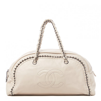 Chanel Smooth Calfskin Large Luxe Ligne Bowler Light Beige 1 of 9