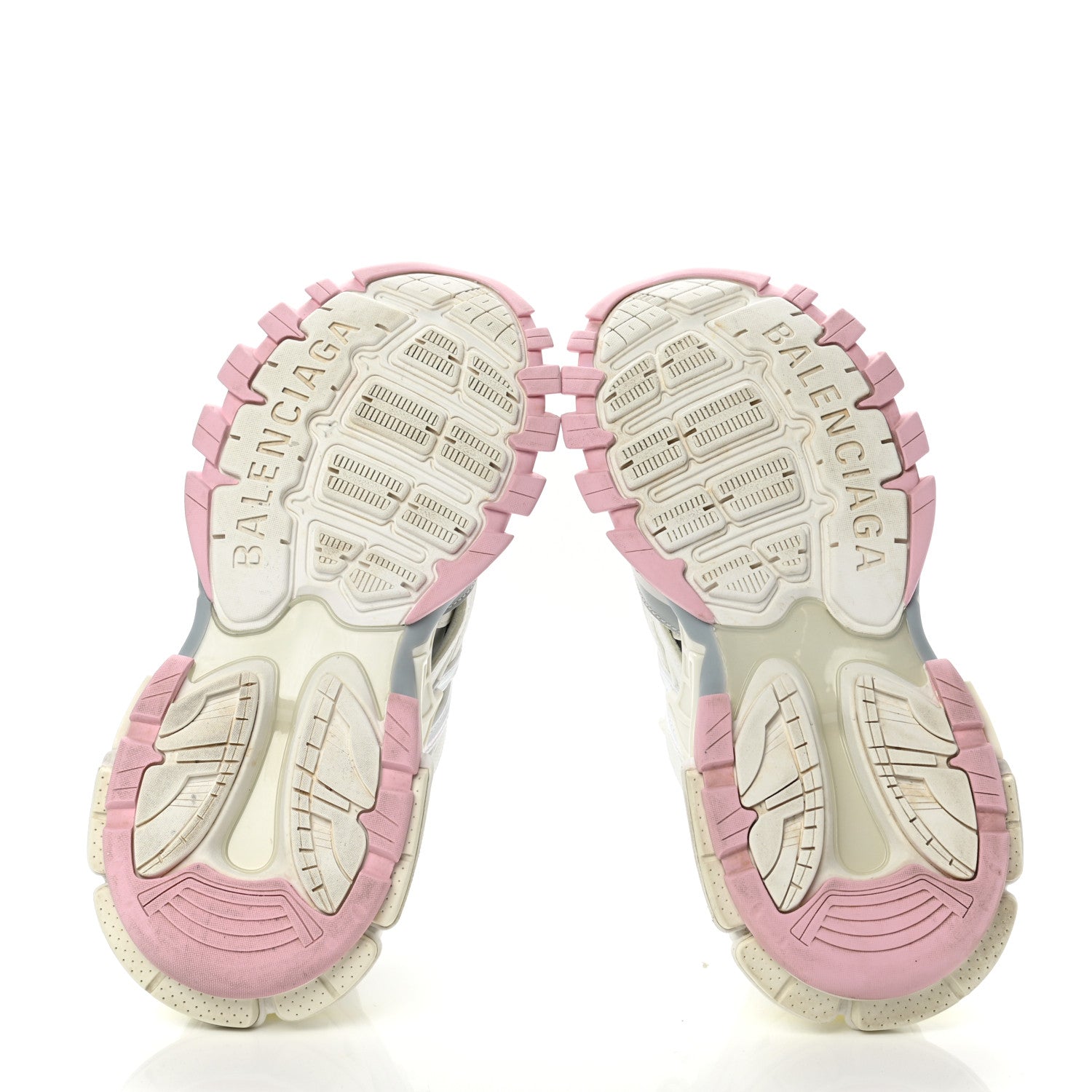 Balenciaga Rubber Mesh Tri-Color Womens Track.2 Open Sneakers 40 Light Yellow Light Pink Light Blue 5 of 9