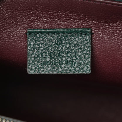 Gucci Posillipo Grain Calfskin Small Zumi Top Handle Bag Vintage Green 6 of 11