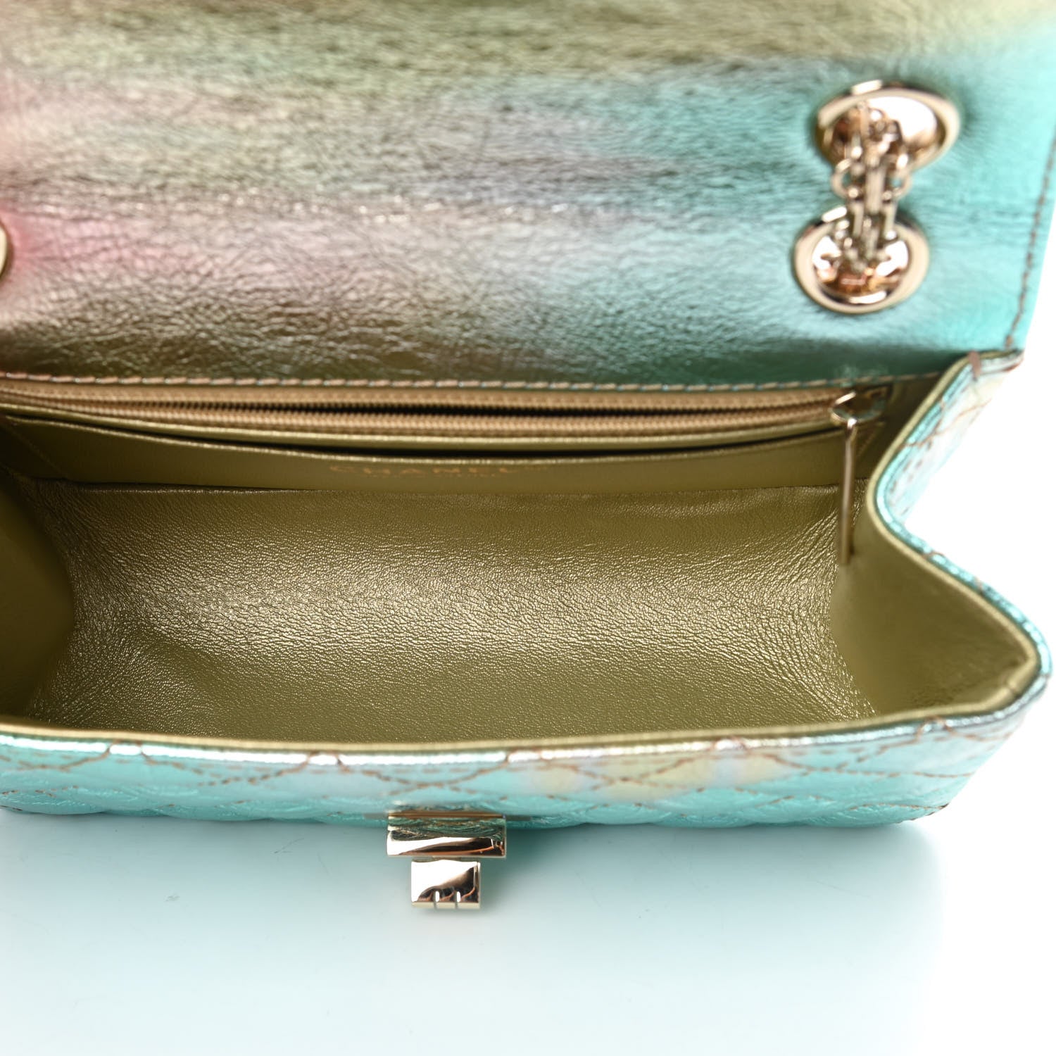 Chanel Metallic Goatskin Quilted Mini 2.55 Reissue Flap Multicolor 5 of 11