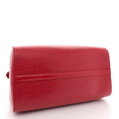 Louis Vuitton Epi Speedy 30 Castillan Red 3 of 15