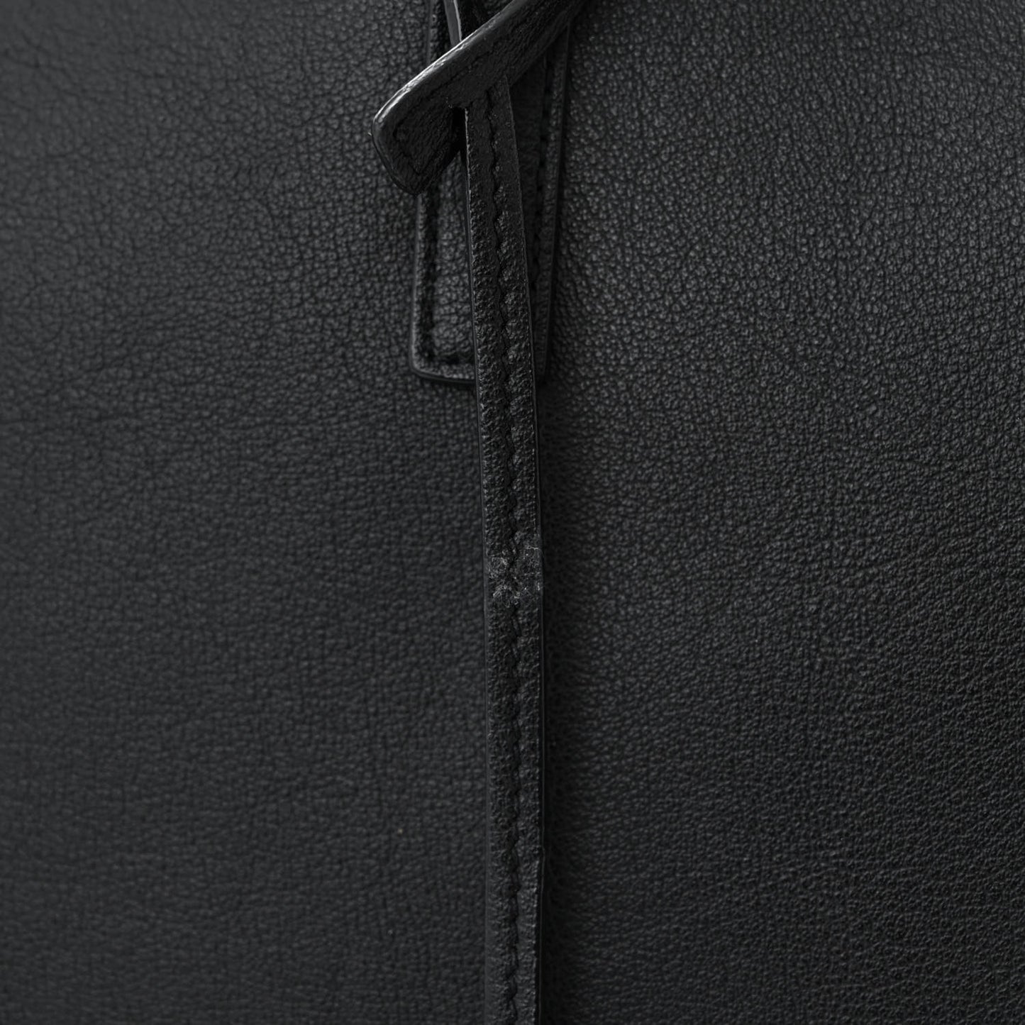 Calfskin East West Shopping Tote Black