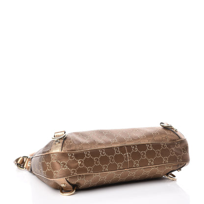 Gucci Satin Monogram Medium Abbey D Hobo Bronze 4 of 15