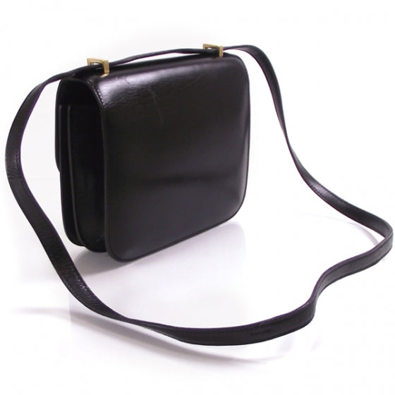 Box Leather Mini Constance 19 Black