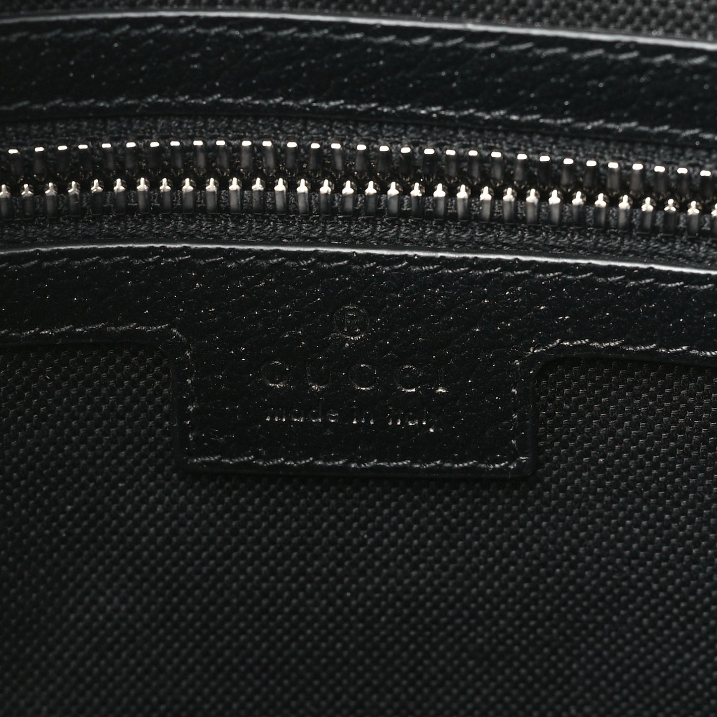 Monogram Jumbo GG Textured Dollar Calfskin Wristlet Messenger Bag Black