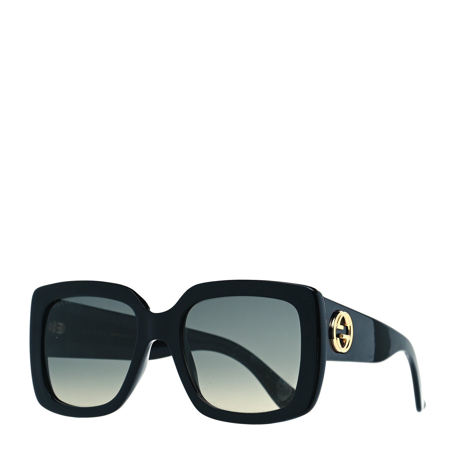 Gucci Acetate Square Frame Sunglasses GG0141S Black 1 of 7