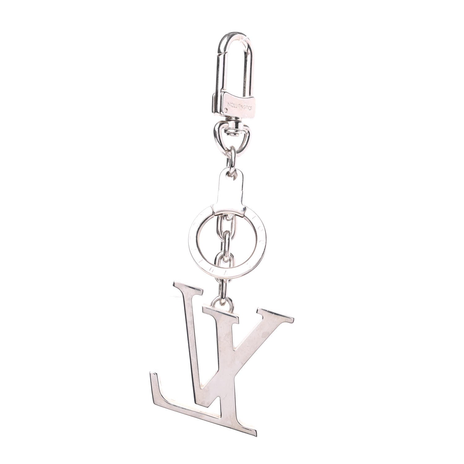 Louis Vuitton LV Facettes Bag Charm Key Holder Silver 3 of 5