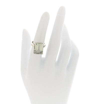 Tiffany Sterling Silver Prasiolite Sparklers Cocktail Ring 52 6 2 of 4