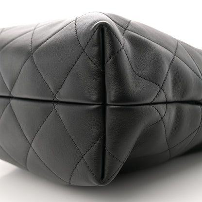 Chanel Calfskin Stitched Hobo Black 10 of 10