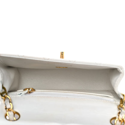 Chanel Lambskin Quilted Mini Square Flap White 5 of 11