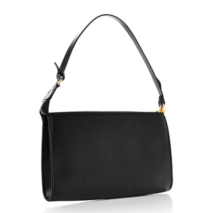 Louis Vuitton Epi Pochette Accessories 21 Black 3 of 6