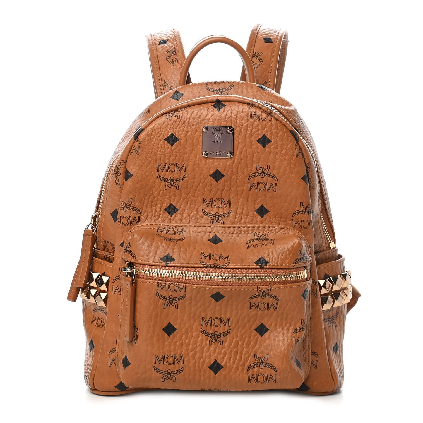 Visetos Side Stud Mini Stark Backpack Cognac
