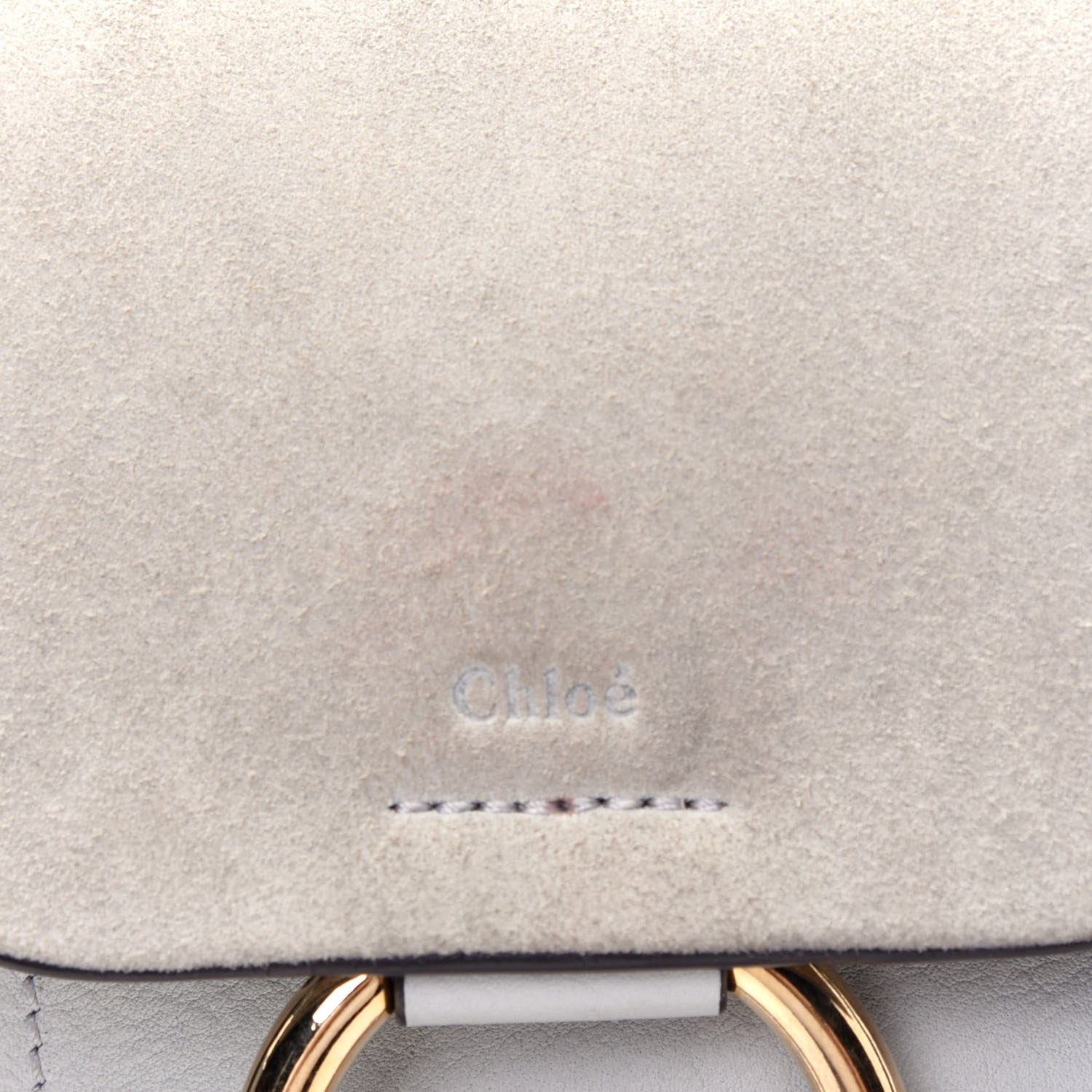 Chloe Suede Calfskin Mini Faye Backpack Airy Grey 16 of 20