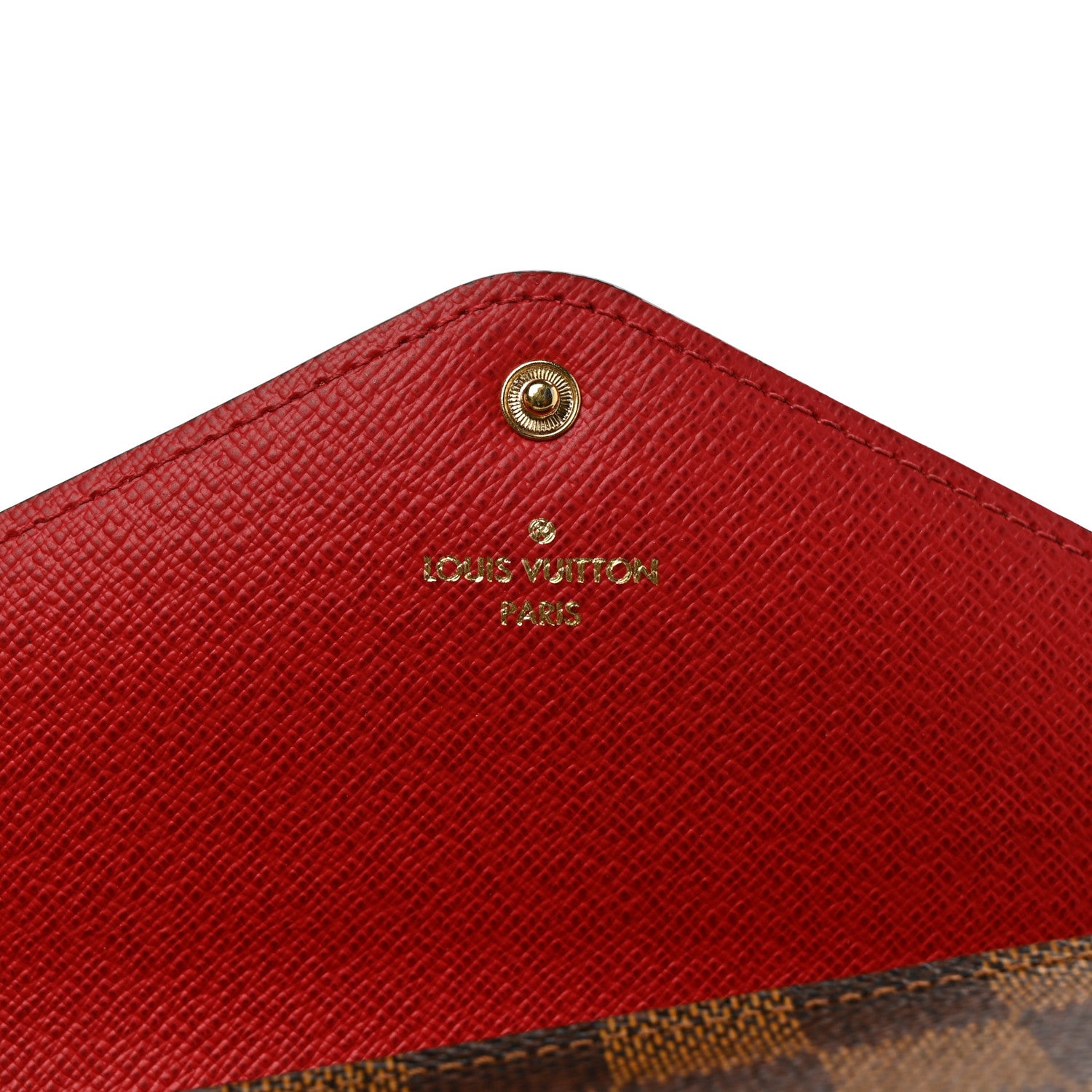 Louis Vuitton Damier Ebene Josephine Wallet Red 7 of 7