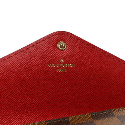 Louis Vuitton Damier Ebene Josephine Wallet Red 7 of 7