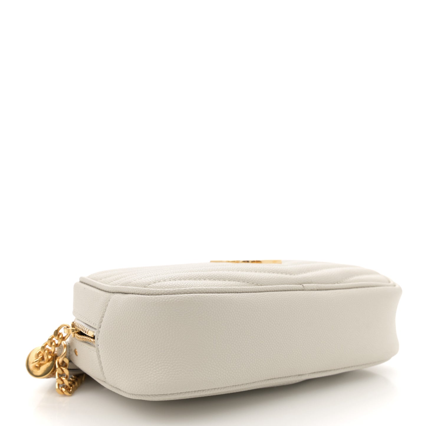 Grain De Poudre Matelasse Monogram Mini Lou Camera Bag Crema Soft