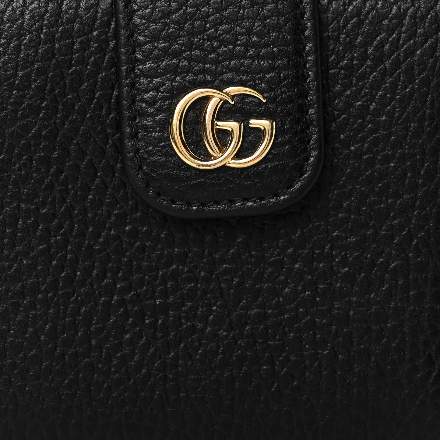 Dollar Calfskin GG Marmont French Wallet Black