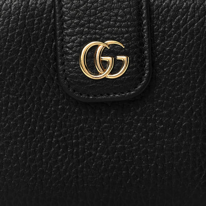 Gucci Dollar Calfskin GG Marmont French Wallet Black 6 of 6