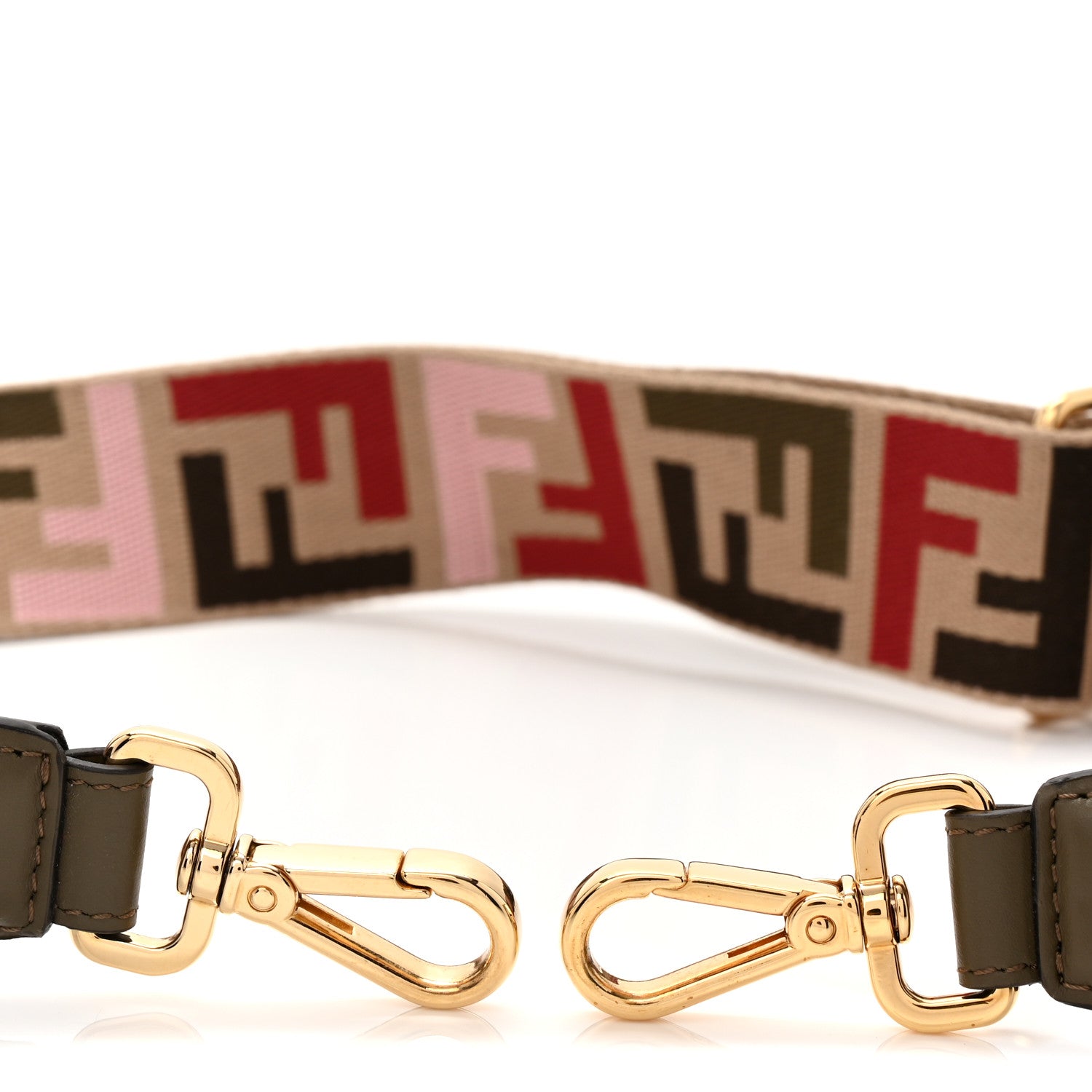 Fendi Canvas Calfskin FF 1974 Adjustable Strap You Multicolor 5 of 6