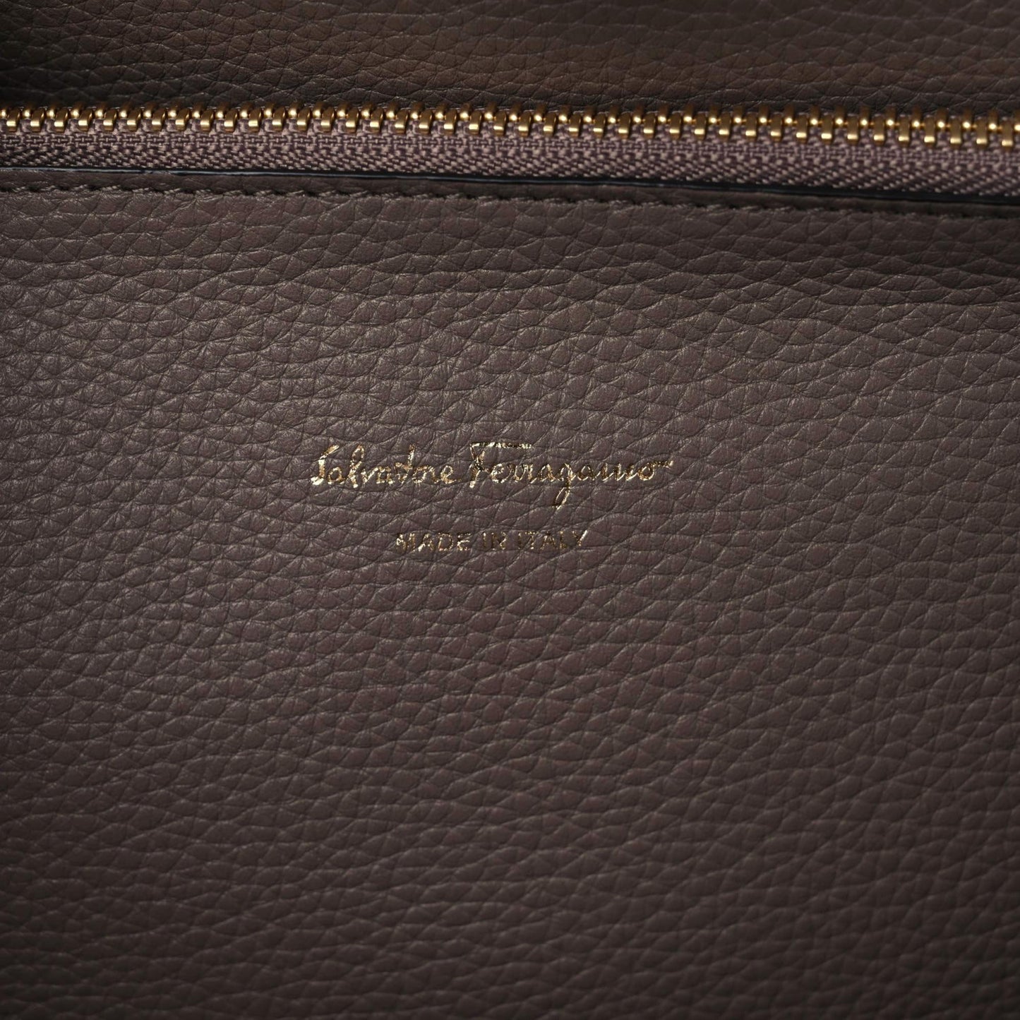 Hammered Calfskin Medium Studio Bag Caraway Seed