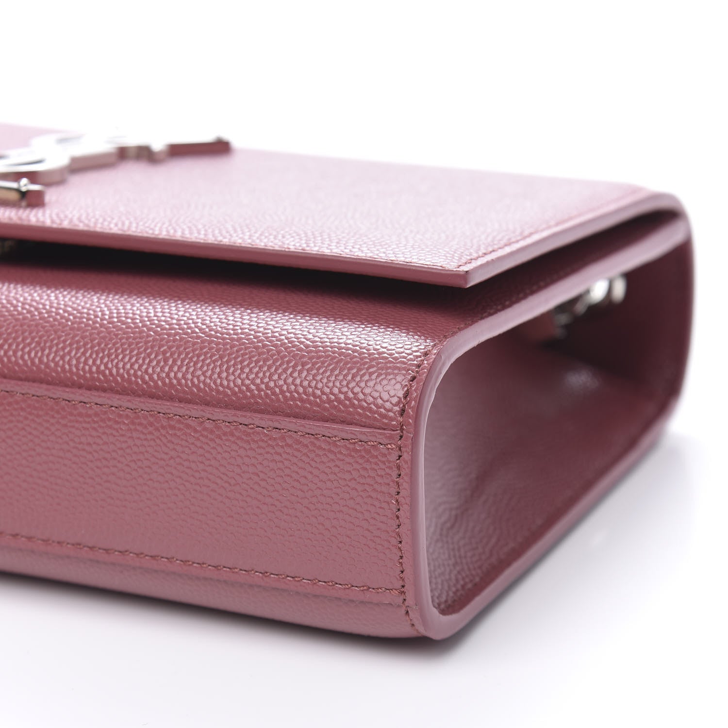 Saint Laurent Grain De Poudre Small Classic Monogram Kate Satchel Mystic Rose 9 of 9