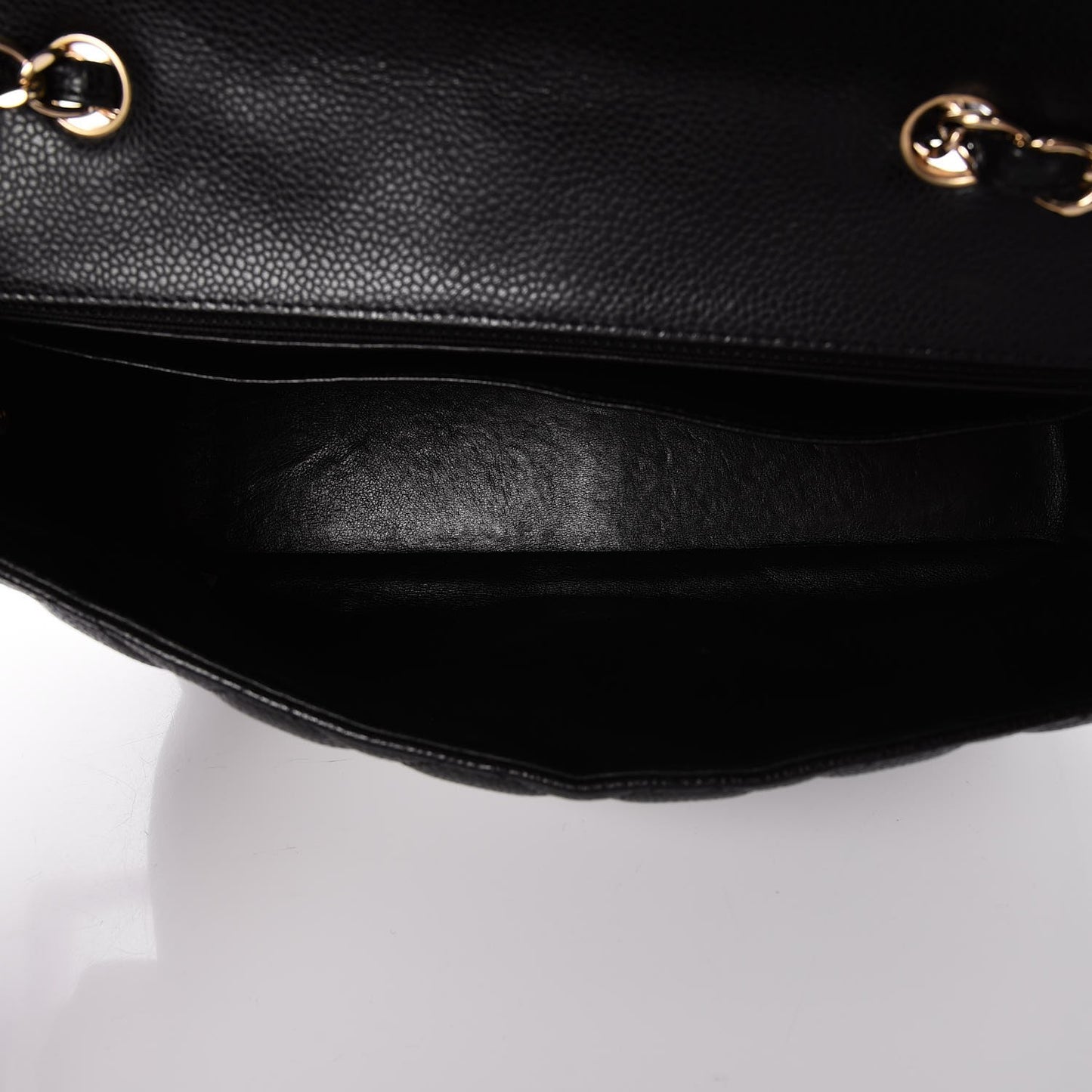 Caviar Quilted Jumbo Single Flap Black