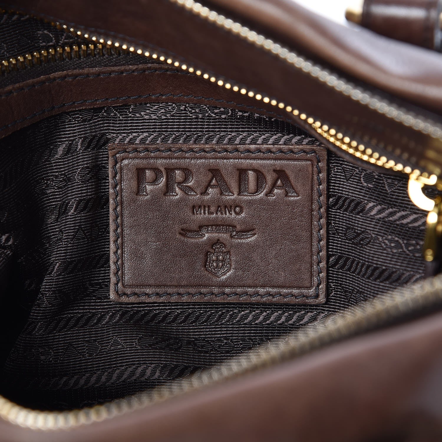 Prada Vitello Soft Shopping Satchel Nocciolo 6 of 10