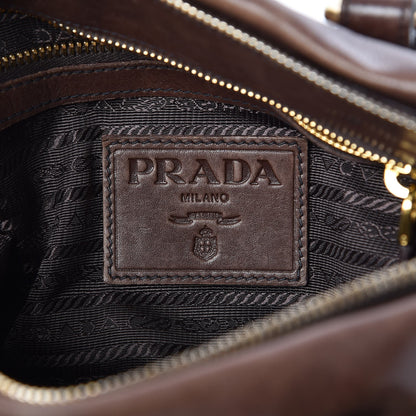 Prada Vitello Soft Shopping Satchel Nocciolo 6 of 10