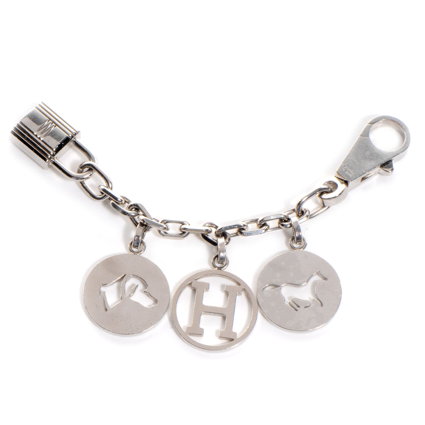 Palladium Breloque Bag Charm Silver