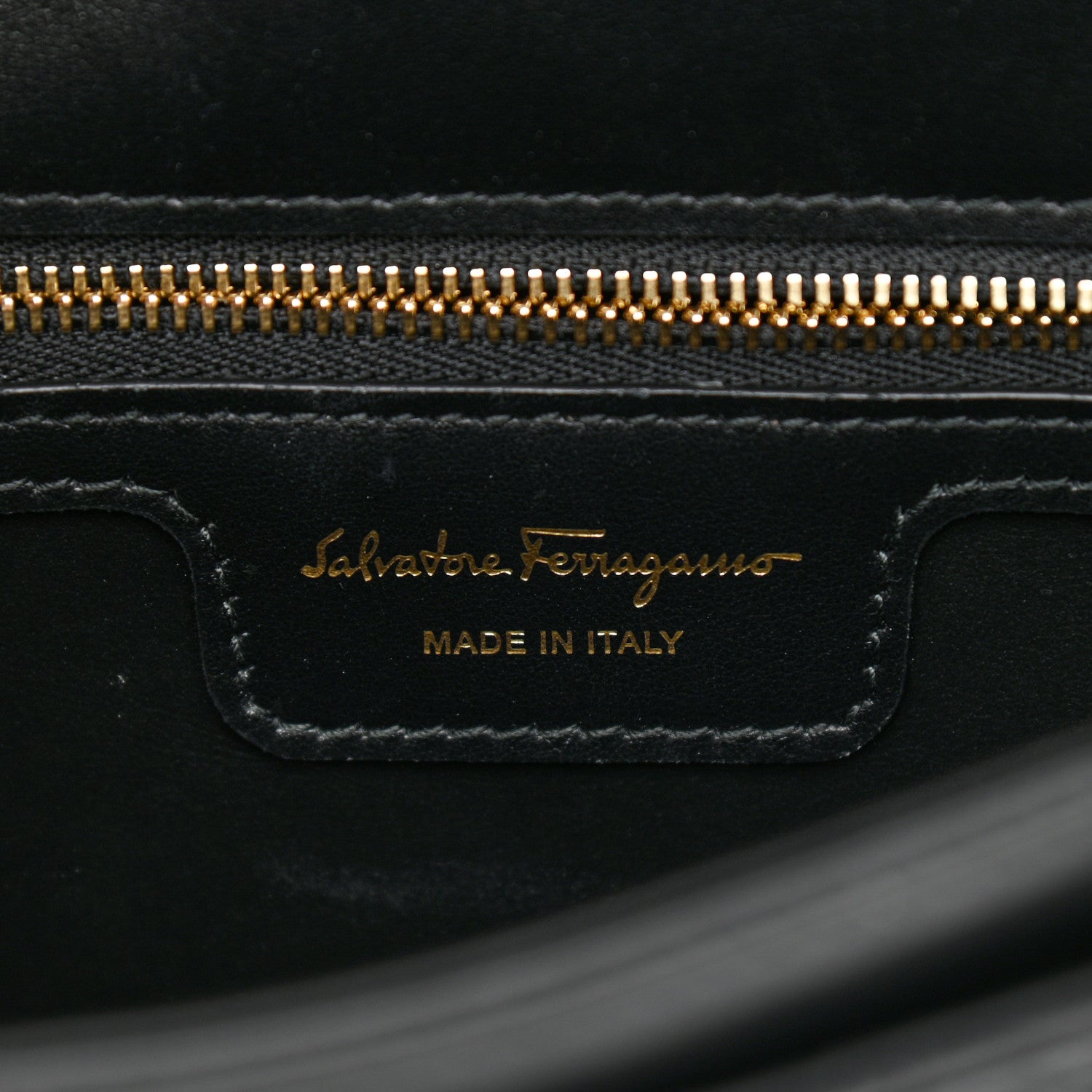 Salvatore Ferragamo Calfskin Quilted Gancini Flap Bag Black 6 of 10