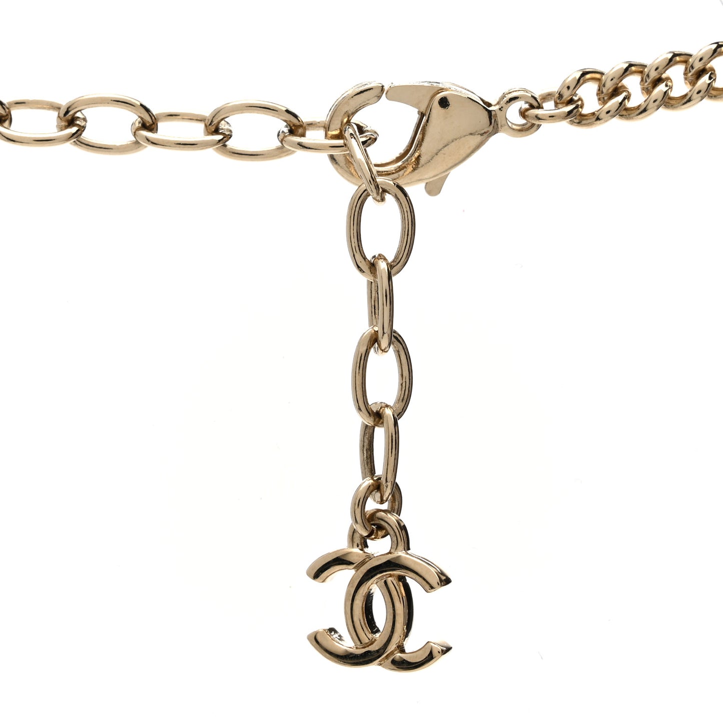 Resin Logo Choker Pink Black
