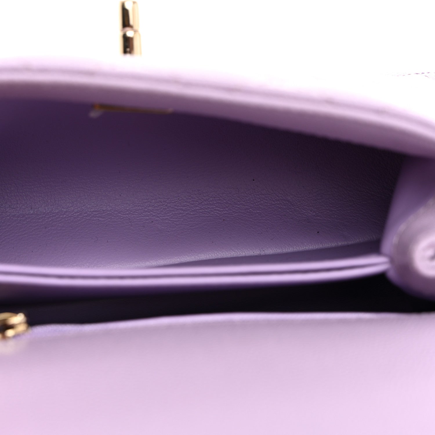 Chanel Caviar Quilted Extra Mini Coco Handle Flap Light Purple 5 of 10