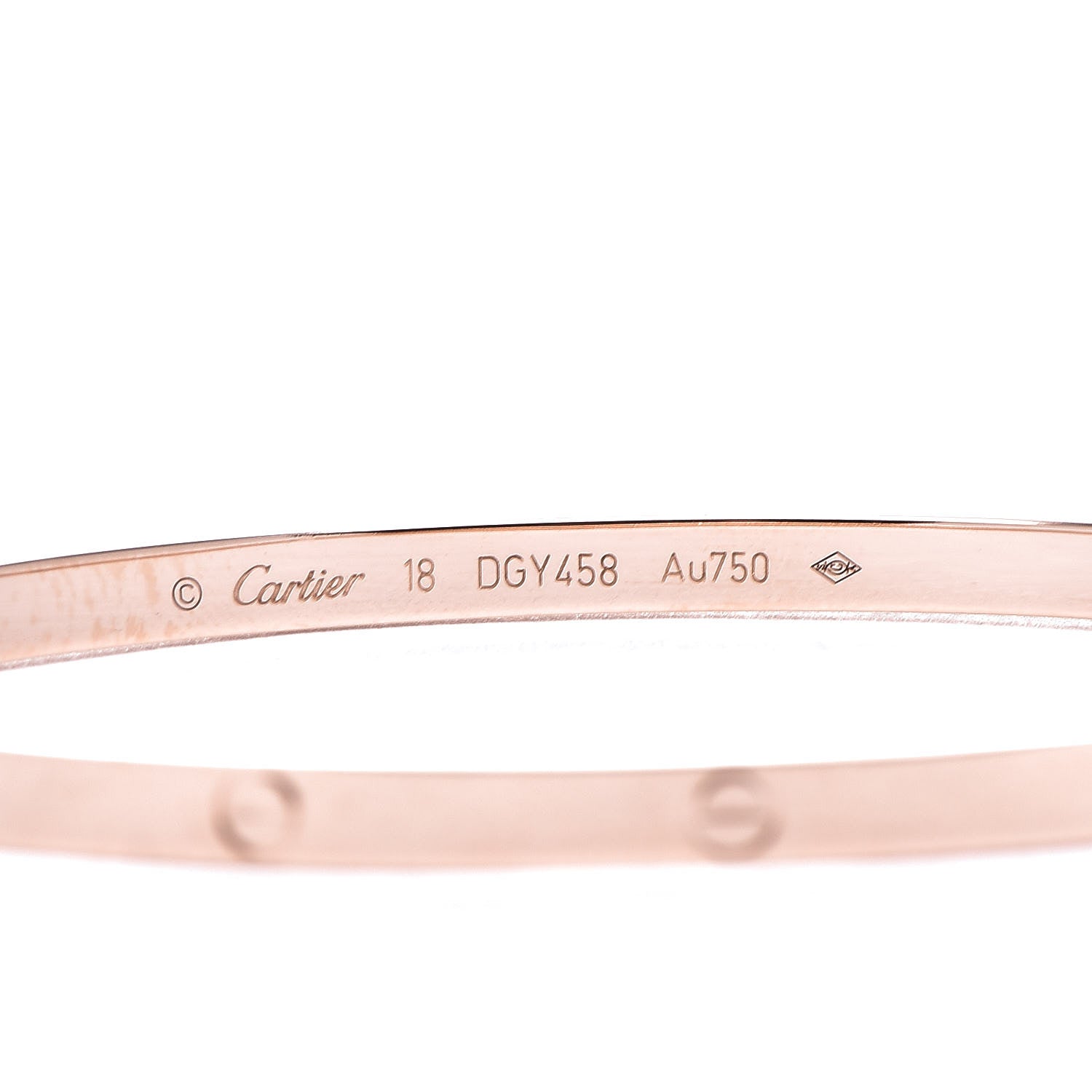 Cartier 18K Pink Gold Small LOVE Bracelet 18 8 of 9