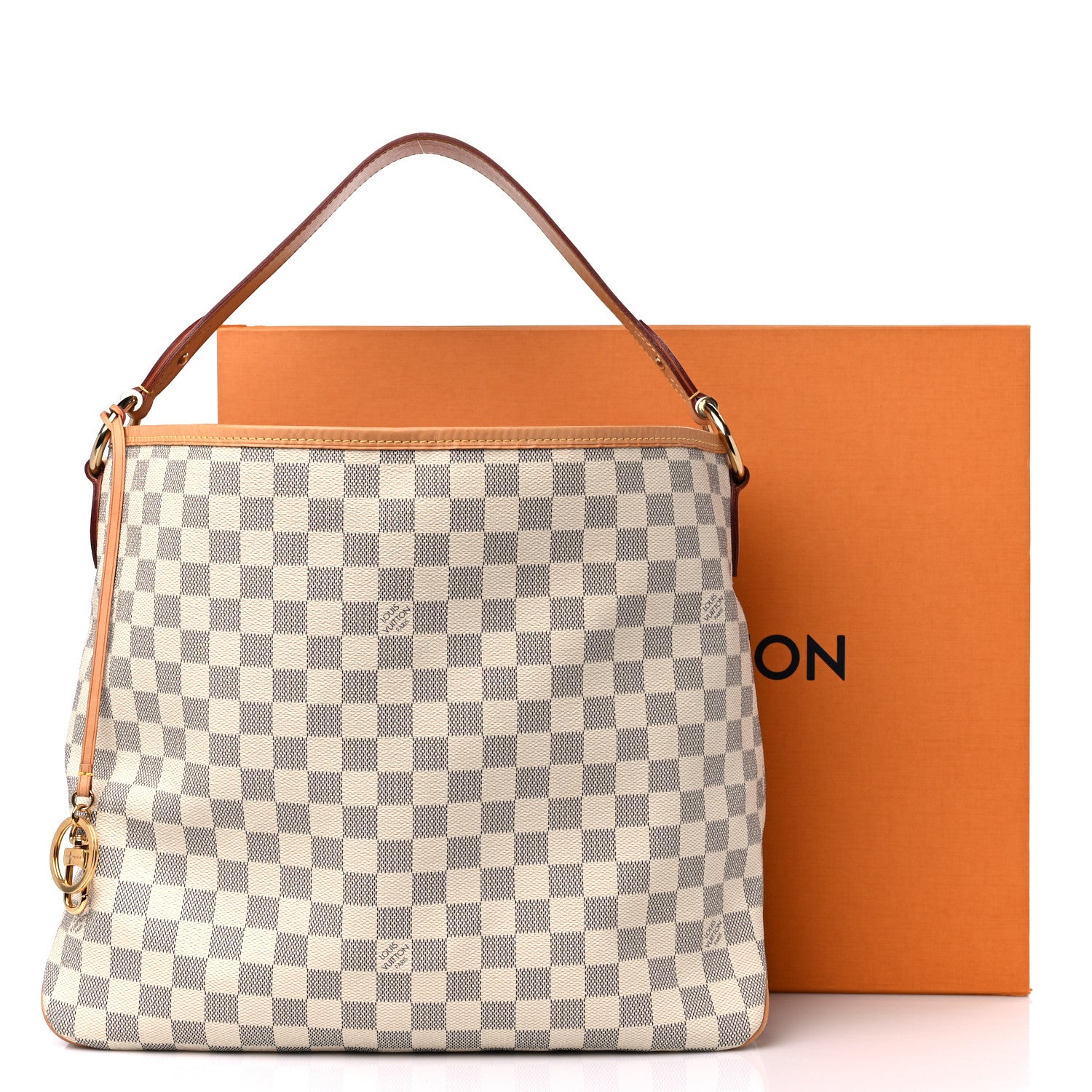 Louis Vuitton Damier Azur Delightful MM Rose Ballerine 14 of 14