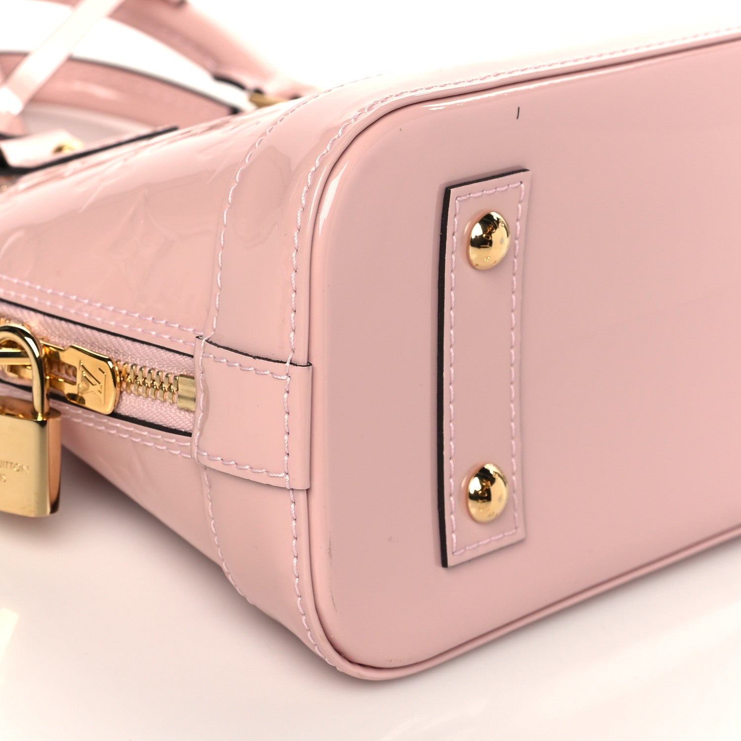 Louis Vuitton Vernis Alma BB Rose Ballerine 8 of 9