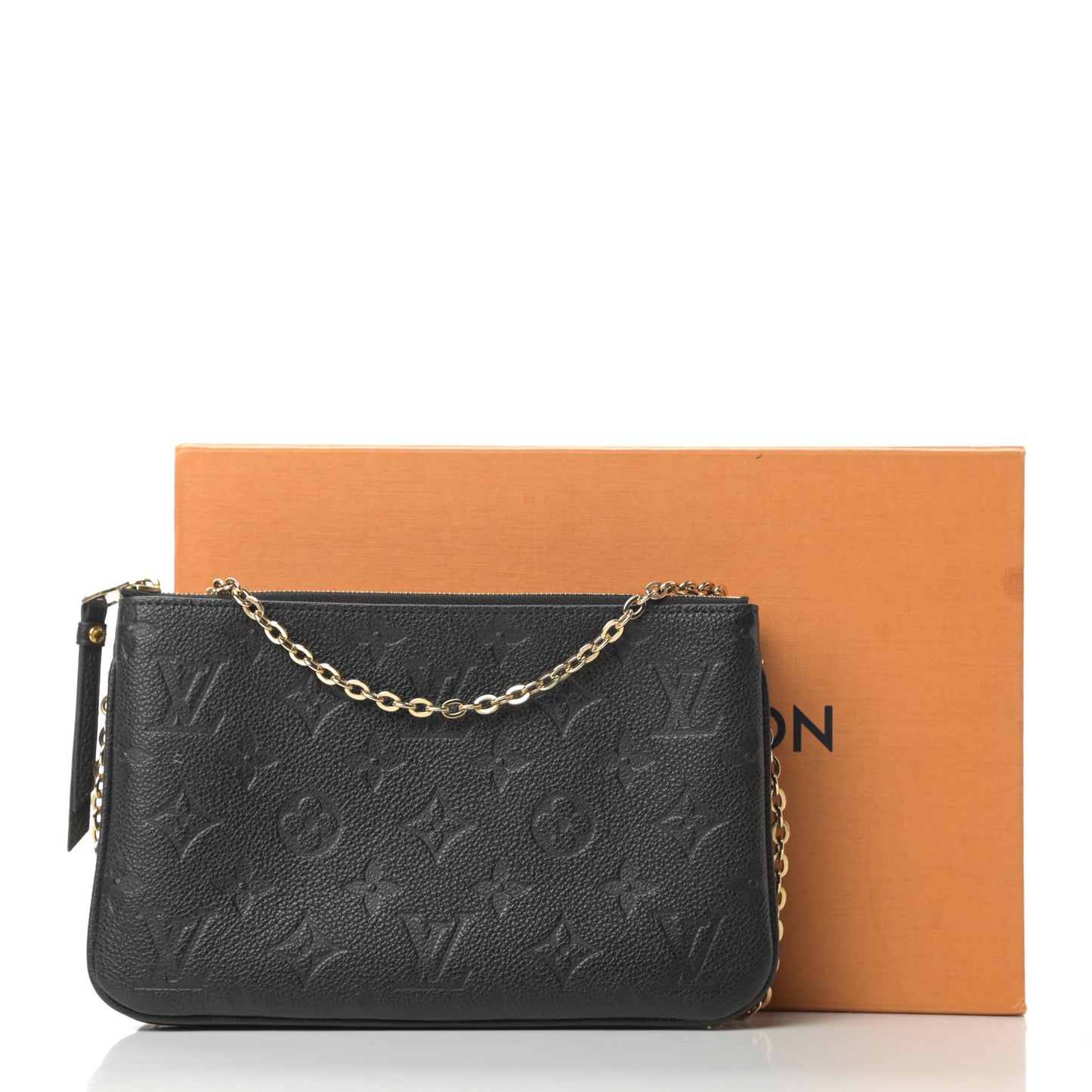 Empreinte Double Zip Pochette Black