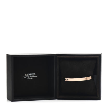 Hermes 18K Rose Gold Diamond PM H D'Ancre Bracelet LG 4 of 4