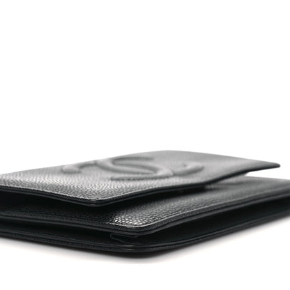 Chanel Caviar Timeless CC Wallet On Chain WOC Black 8 of 10