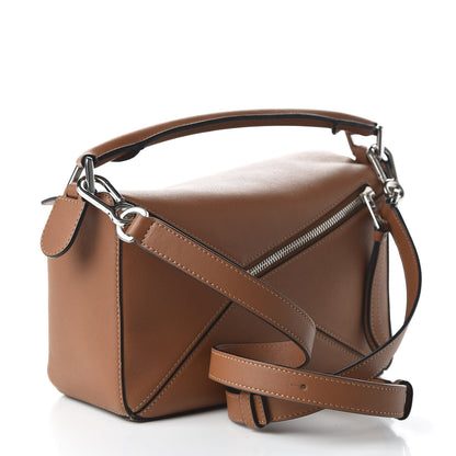 Loewe Calfskin Small Puzzle Bag Tan 3 of 10