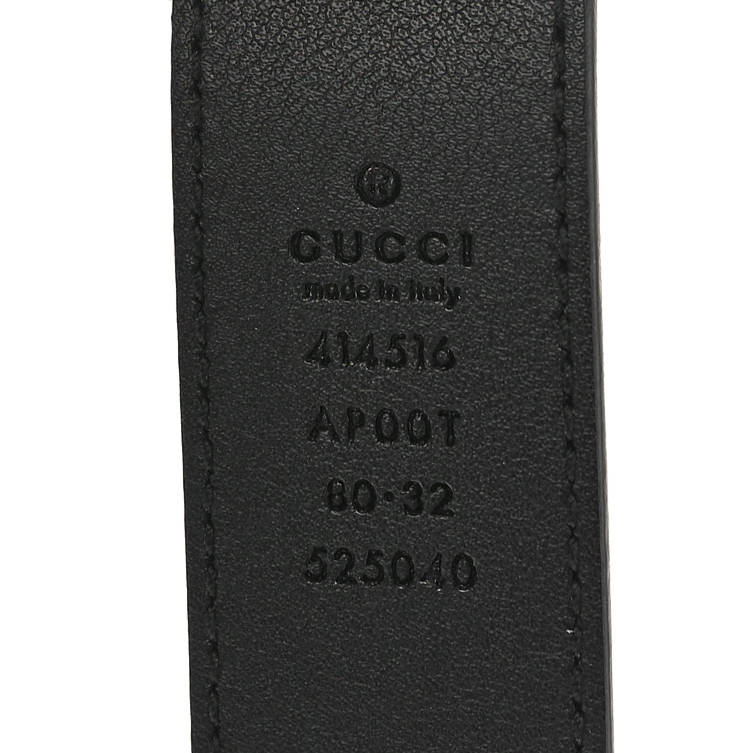 Gucci Calfskin Double G 30mm Belt 80 32 Black 3 of 5