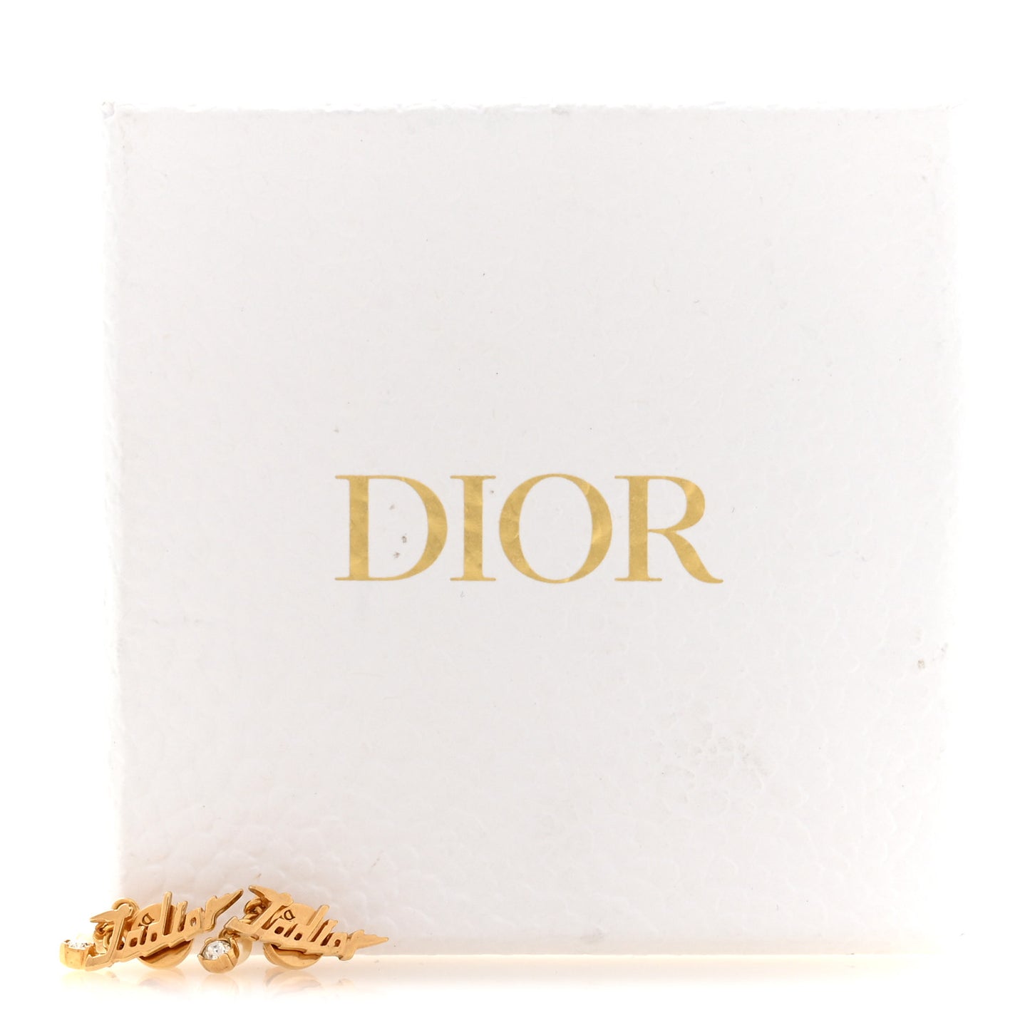 Crystal Pearl J'Adior Earrings Gold