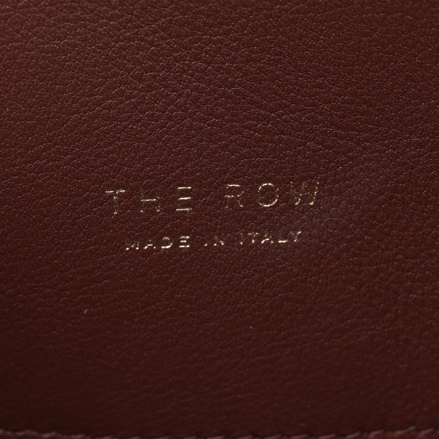 The Row Canvas Polished Saddle Calfskin Soft Margaux 15 Naturel Burgundy 6 of 9