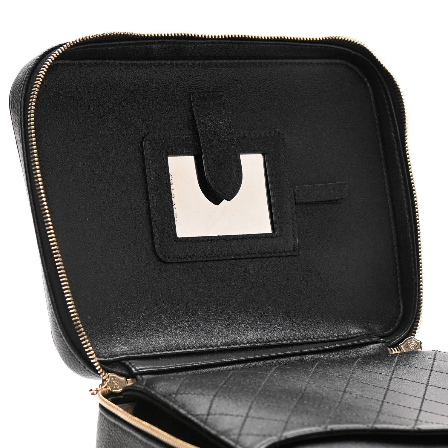 Chanel Caviar Quilted Large CC Filigree Vanity Case Black 6 of 11