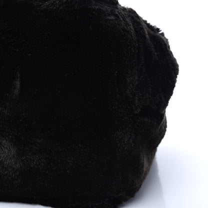 Prada Eco Lapin Faux Fur Handbag Black 6 of 9