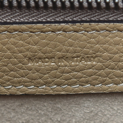 Celine Drummed Calfskin Micro Luggage Dune 7 of 10