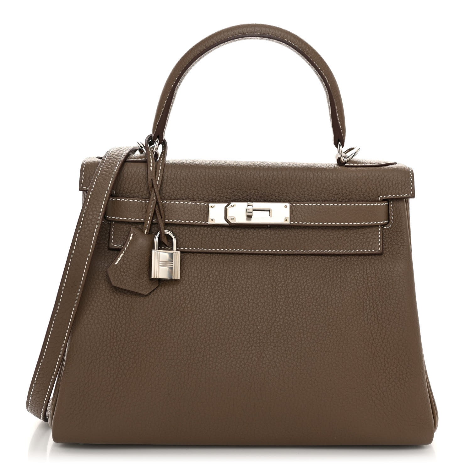 Hermes Togo Kelly Retourne 28 Etoupe 1 of 12