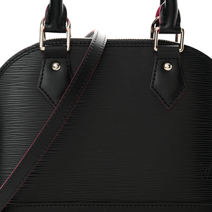 Louis Vuitton Epi Alma BB Black Hot Pink 8 of 12