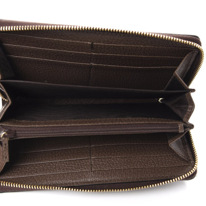 Gucci GG Supreme Monogram Web Ophidia Zip Around Wallet Brown 5 of 7
